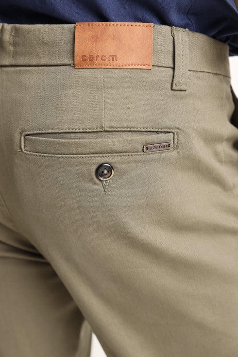 The Slim Fit Olive Green Chino